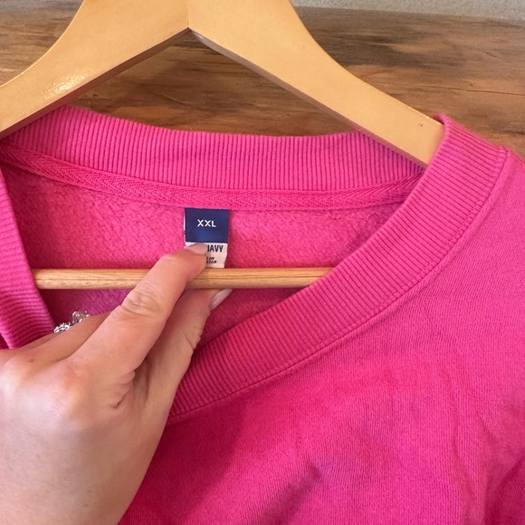 Old Navy Pink Pullover Sweatshirt - Picture 3 of 4